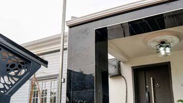 Voorkant van accommodatie