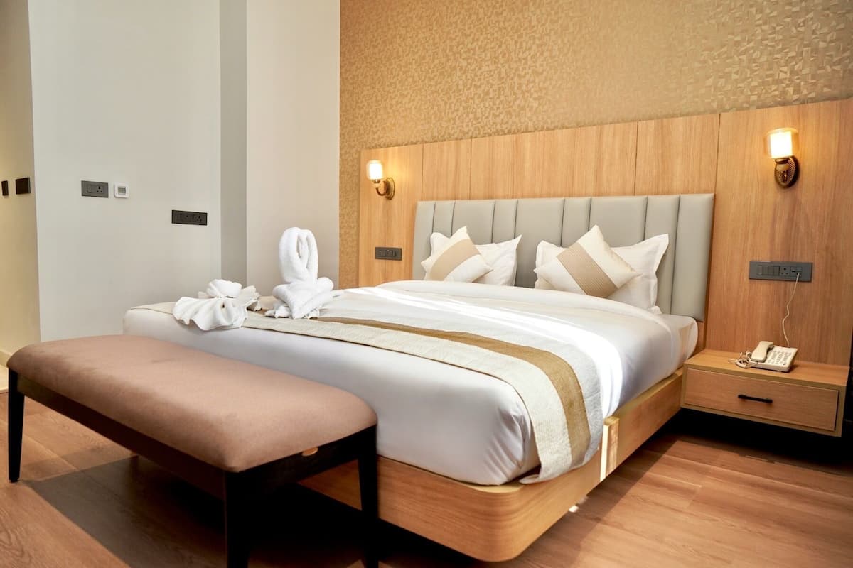 Deluxe Double Room, City View | Desk, laptop workspace, free WiFi
