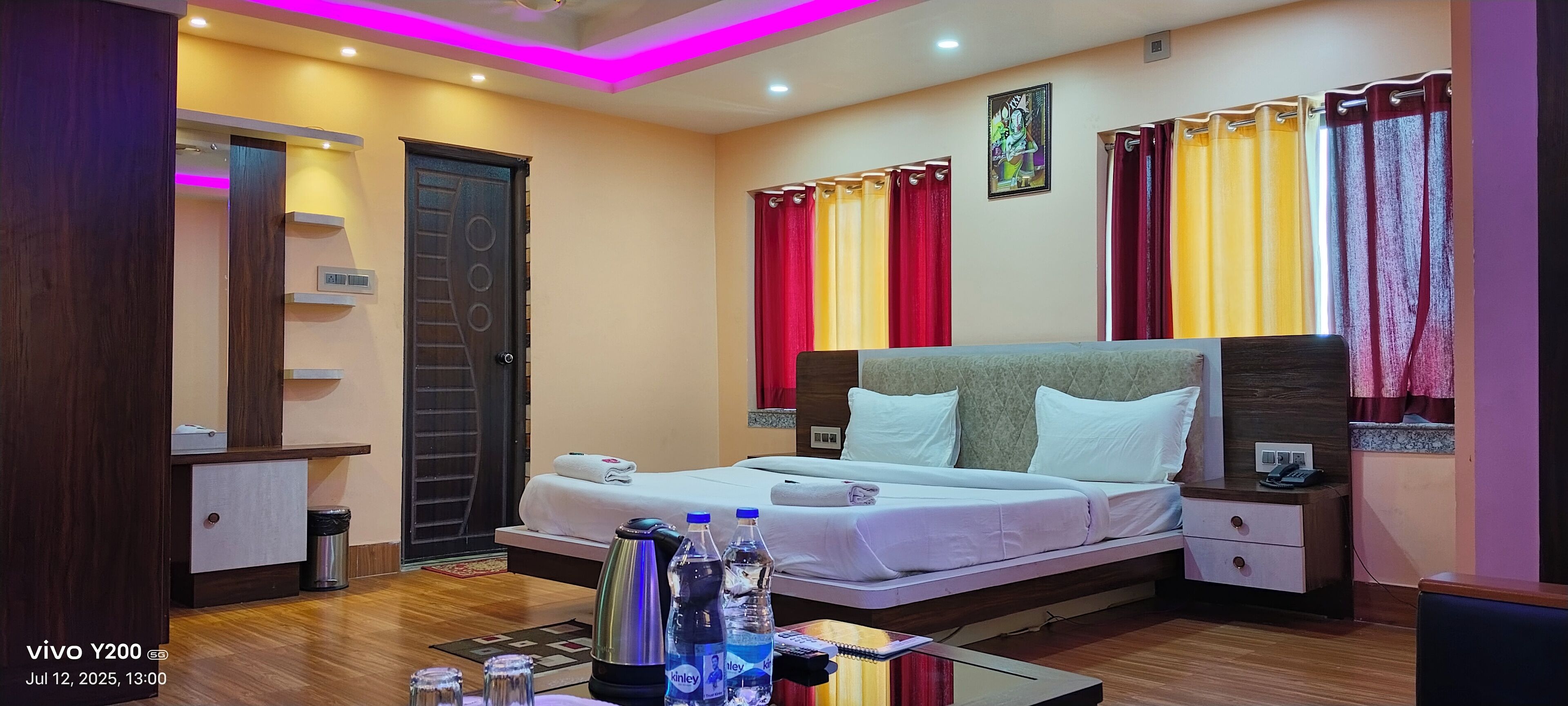 华丽双人房, 城市景观 | 笔记本电脑工作区、免费 WiFi、床单