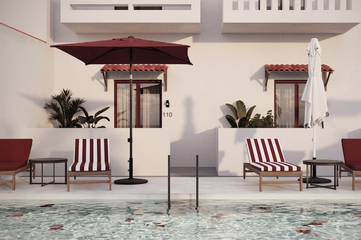 Double Room with Sharing Pool | In-room safe, free WiFi, bed sheets