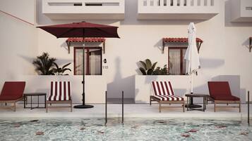 Double Room with Sharing Pool | In-room safe, free WiFi, bed sheets