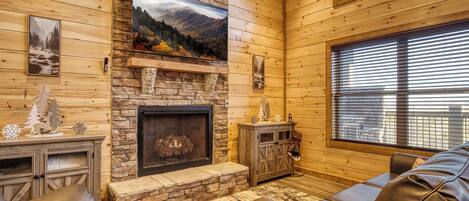 電視、壁爐、電子遊戲