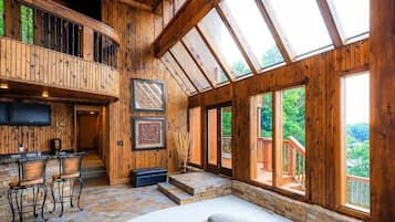 TV connectée, cheminée