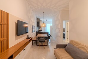 Basic Apartment | Living area - Apts in a Condominium Just 550 Meters From Pereque Beach Etps (Porto Belo)