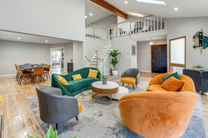 House (3 Bedrooms) | Front of property - Hot Tub + Game Room: Spacious Poconos Escape! (Tobyhanna)