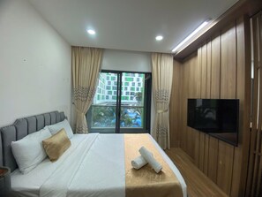 Apartment, 2 Schlafzimmer, Poolblick