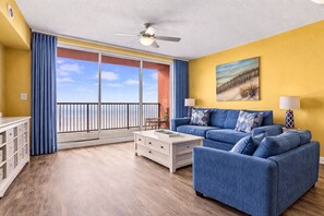 TV - Gulf-Front 1BR + Bunks | Shores of Panama New Listing (Panama City)