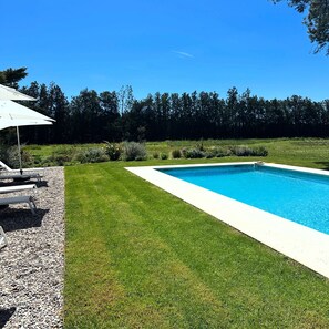 Outdoor pool, a heated pool - Superb mas provençal with swimming pool in the Luberon (Lagnes)