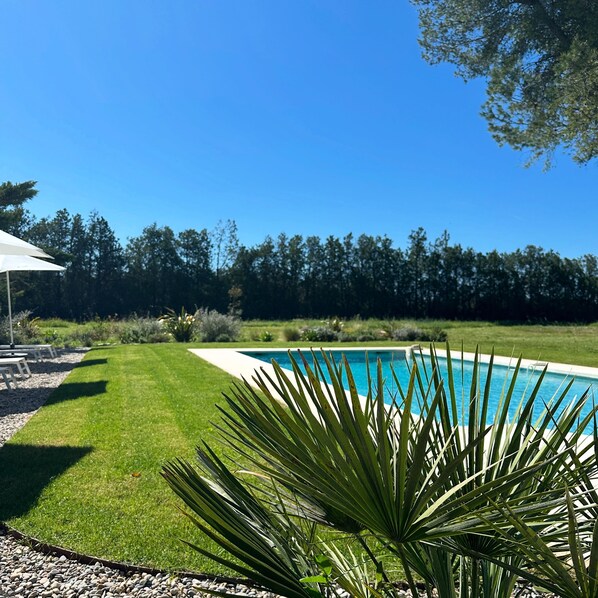 Outdoor pool, a heated pool - Superb mas provençal with swimming pool in the Luberon (Lagnes)