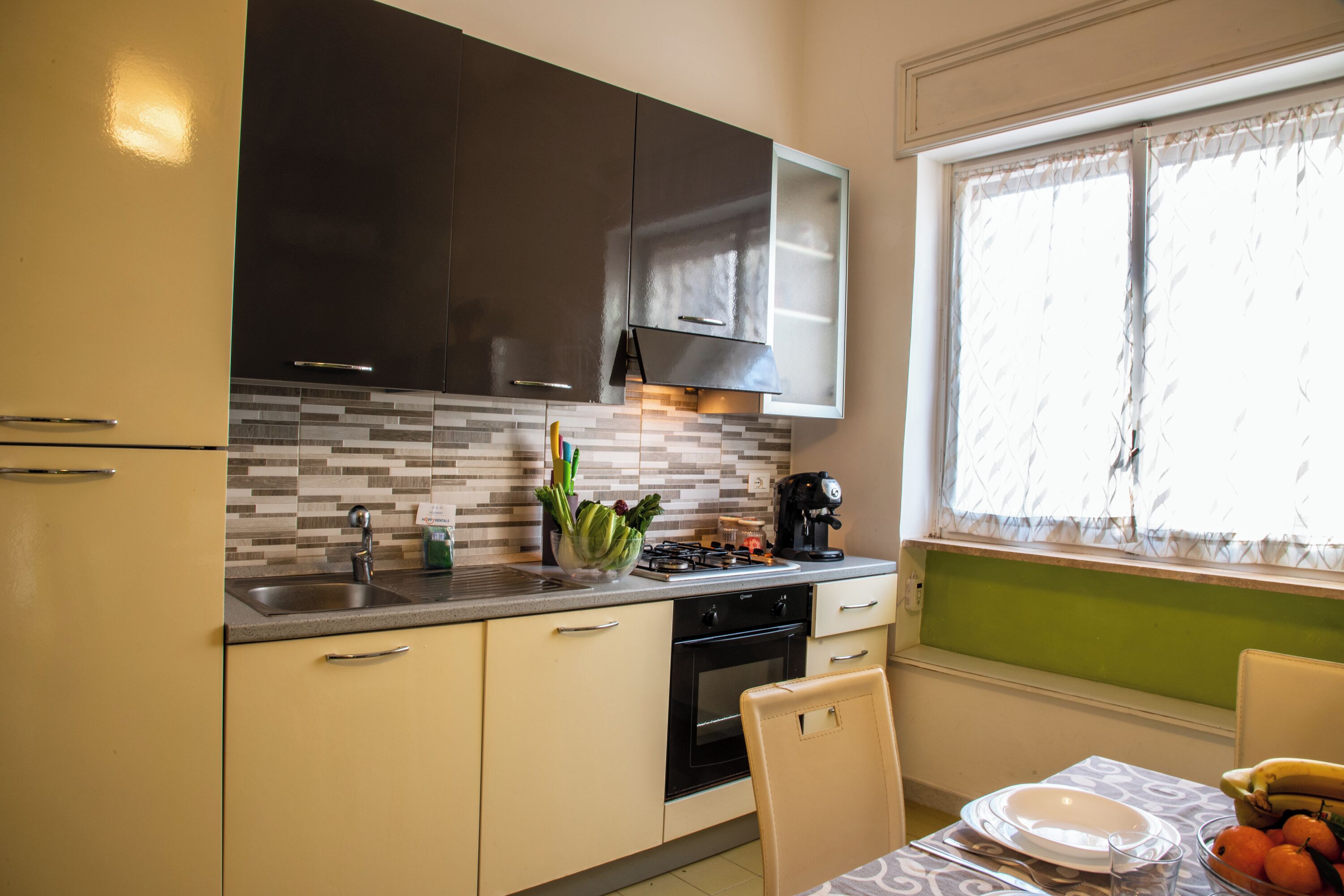 Standard Apartment, Multiple Bedrooms (Sunny Sea View) | Private kitchen | Fridge, oven, stovetop, coffee/tea maker