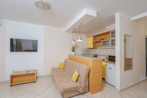 Basic-lejlighed - balkon | Privat køkken