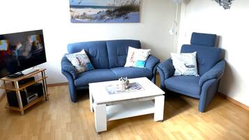 TV, DVD player, stereo