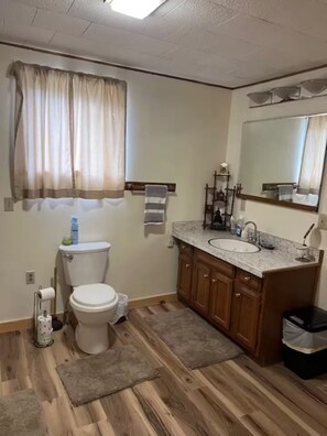 Towels, soap, toilet paper