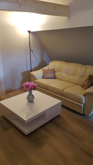 TV - Apartment 'Neue Wunderschöne' with Shared Terrace and Wi-Fi (Rockenhausen)