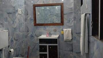 Towels, soap, toilet paper