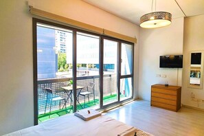 Comfort-Apartment | Schallisolierte Zimmer, Bügeleisen/Bügelbrett, kostenloses WLAN