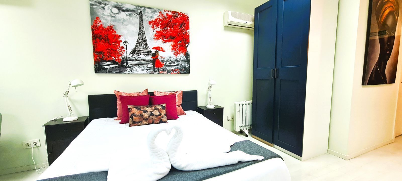 Chambres insonorisées, fer et planche à repasser, Wi-Fi gratuit