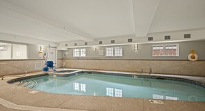 Indoor pool, a heated pool - York Beach, Maine | Coastal Studio with Ocean Peek + Resort Amenities (York)