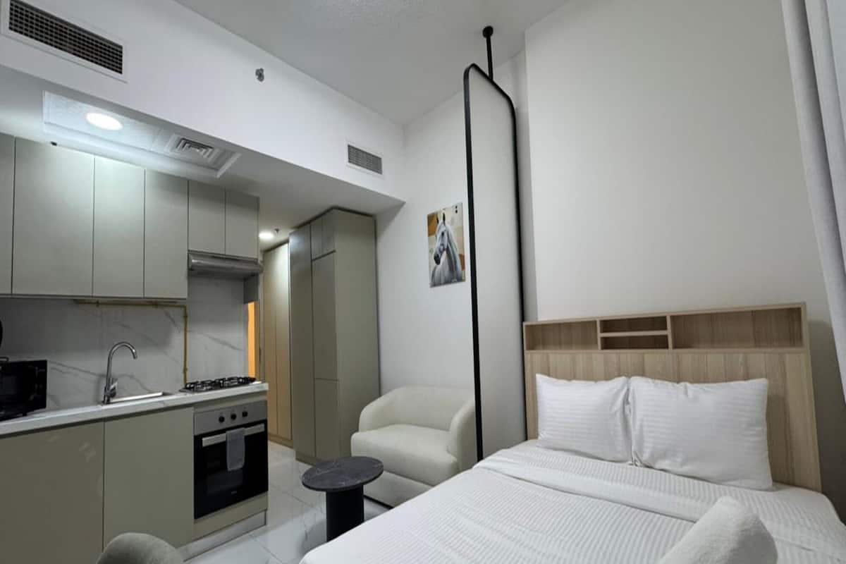 Estúdio standard | Roupas de cama premium, Wi-Fi de cortesia, roupa de cama