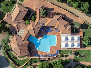 Appartamento, 1 camera da letto, balcone, vista giardino | Piscina | Piscina all'aperto
