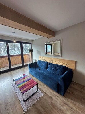 Deluxe Apartment, Balcony | Living area - Butorowy Residence Kościelisko by (Kościelisko)