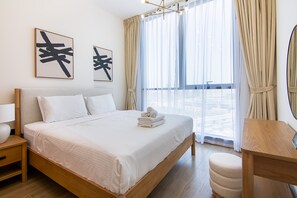 1 bedroom, iron/ironing board, free WiFi, bed sheets - Aura by Grovy JVC (Dubai)