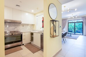 Fridge, microwave, oven, dishwasher - Exclusive 2 Bedroom Apartment | Resort-Style Living | Rahaal 2, MJL Dubai (Dubai)