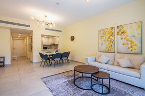 TV - Exclusive 2 Bedroom Apartment | Resort-Style Living | Rahaal 2, MJL Dubai (Dubai)