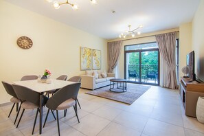 TV - Exclusive 2 Bedroom Apartment | Resort-Style Living | Rahaal 2, MJL Dubai (Dubai)