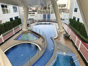 Pool - Elegant 2BR Retreat | Prime Location Opalz Arjan (Dubai)