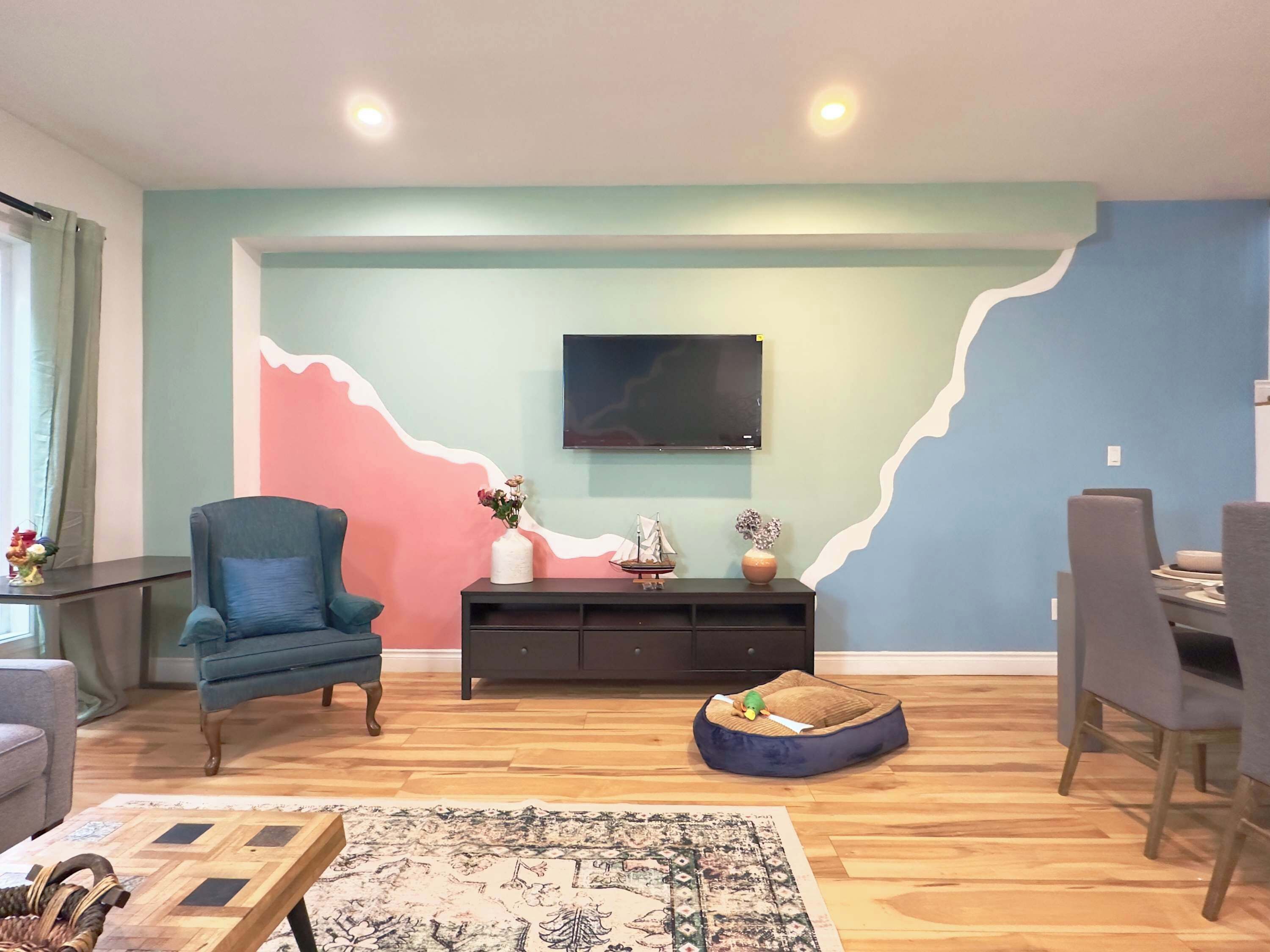 TV, table football, offices