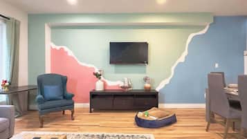 TV, table football, offices