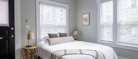 Iron/ironing board, travel crib, WiFi, bed sheets