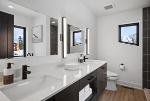 Towels, soap, toilet paper - Modern & spacious 5-bedroom house in delightful White Bear Lake (White Bear Lake)
