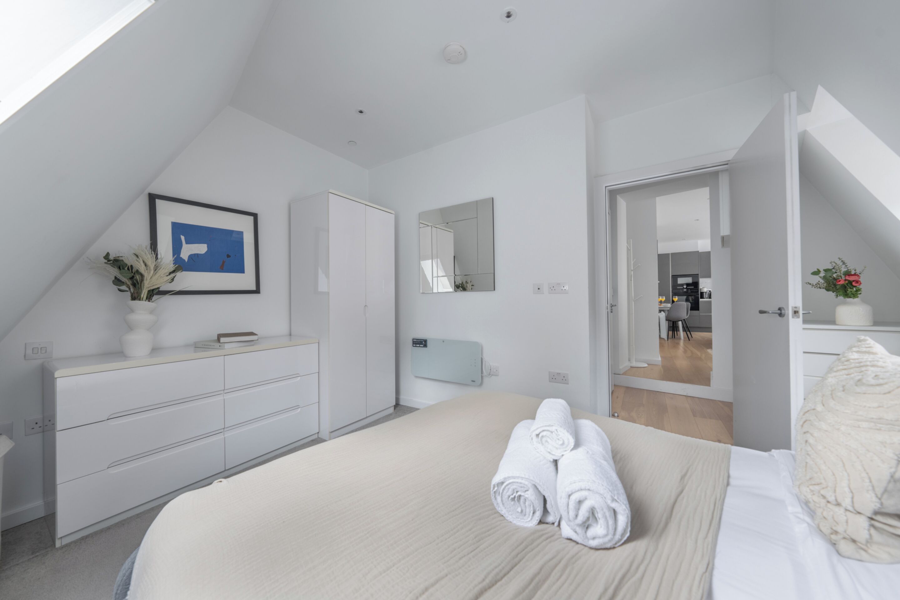 City-Apartment, 1 Doppelbett und Schlafsofa, Nichtraucher, Stadtblick