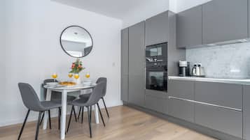 City Apartment, 1 Double Bed with Sofa bed, Non Smoking, City View | Living area