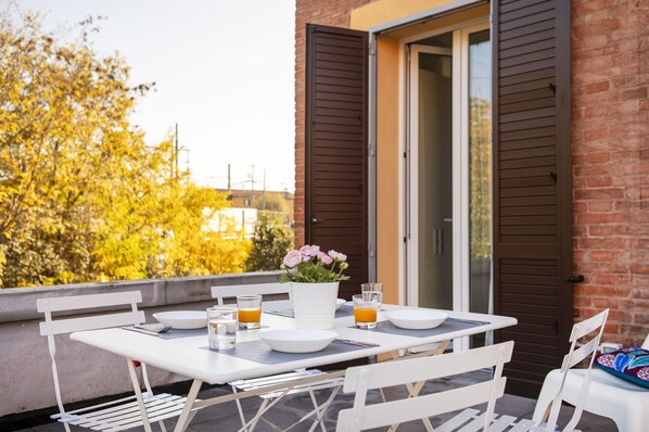 Studio, Terrace, City View (Pedretti 102) | Outdoor dining