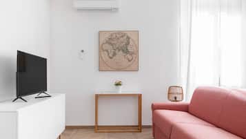 Apartment, Balkon, Stadtblick | Wohnbereich