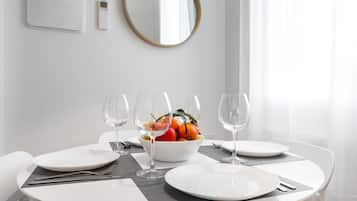 Apartment, Stadtblick (Pedretti 206) | Speisen