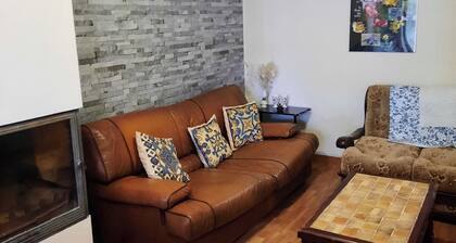 Maison de village mitoyenne avec jardin et barbecue . Animaux acceptés