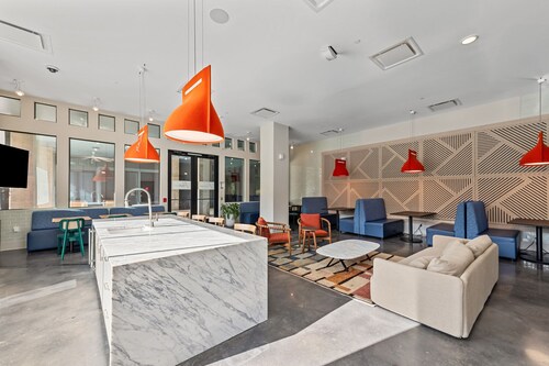 Stylish BeltLine 1BR with Pool-View Balcony, EV Charging & Gym Next Door