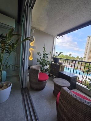 Interior - Serene Coastal Studio with King Bed & Balcony (Luquillo)