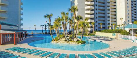 室外泳池、暖水池