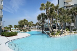 Outdoor pool, a heated pool - Beachfront Bliss at Long Beach, Ocean Views With Free Beach Chair Service (Panama City Beach)