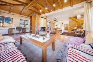 Fireplace - Anemos Mountain Villa - Your Perfect Mountain Retreat (Arachova)