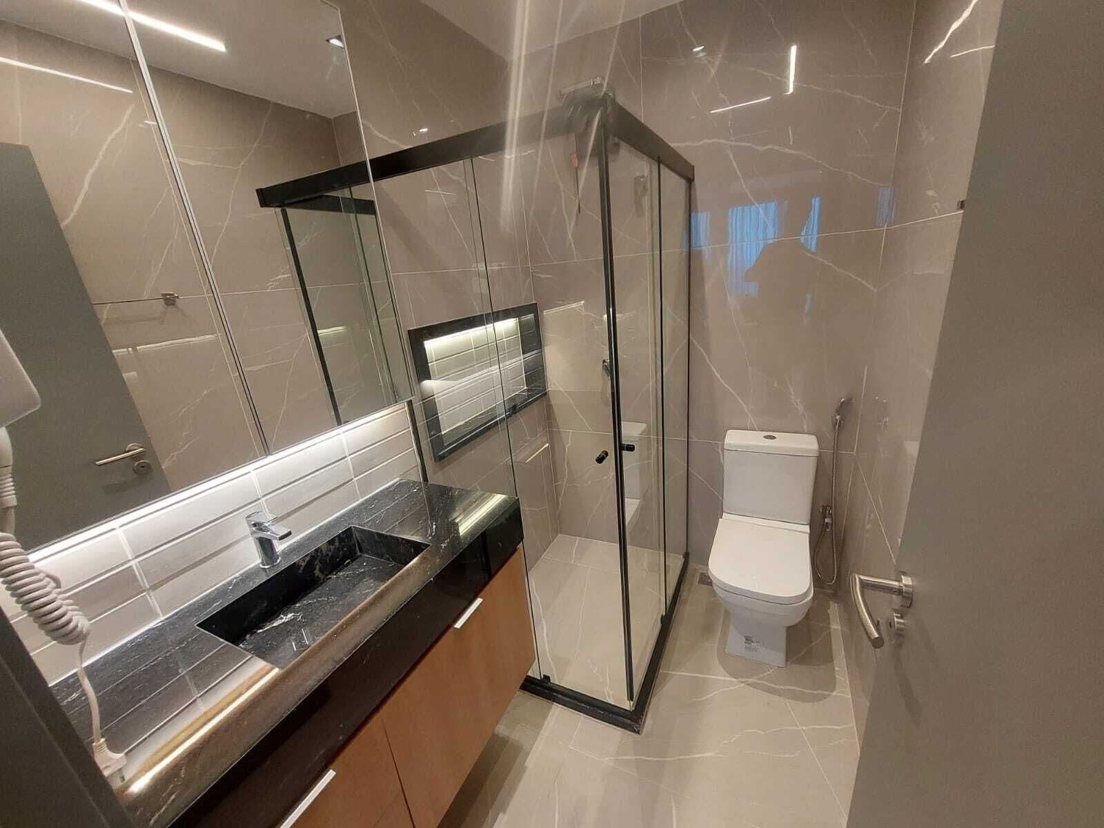 Standard Double Room, Partial Sea View | Bathroom