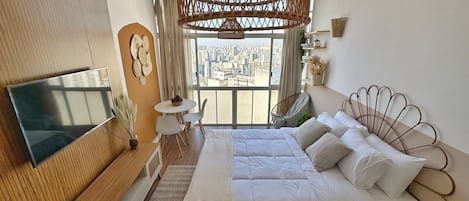 1 室のベッドルーム、アイロン / アイロン台、ベッドシーツ