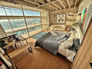 Interior - Sunset @ Copan - 27th Floor with Air Conditioning and Queen Bed (São Paulo)