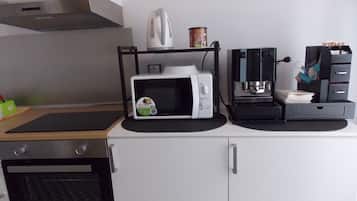 Chambre Double Deluxe, balcon, vue mer | Cuisine privée