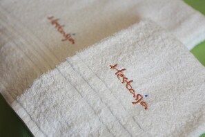 Douche, sèche-cheveux, serviettes fournies